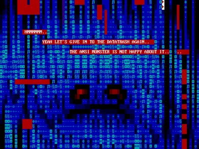 Screenshot of the ANSI monster